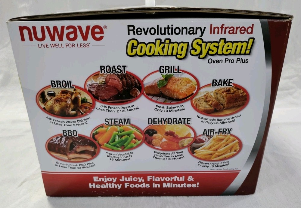 🆕Nuwave Infrared Oven Pro Plus Cooking System 20631 Convection Programmable NOB