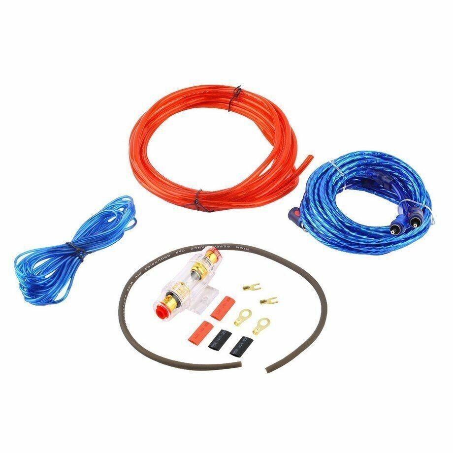 Car Audio Cable Kit 1500W Amp Amplifier Install RCA Subwoofer Sub Wiring 8 Gauge