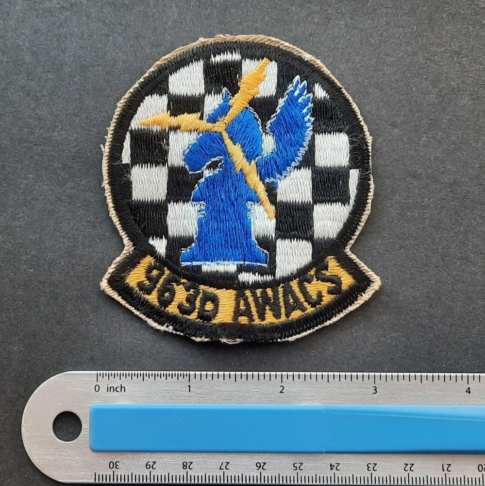 Original USAF Patch 963 AWACS Airborne Warning And Control Squadron C-121 E-3