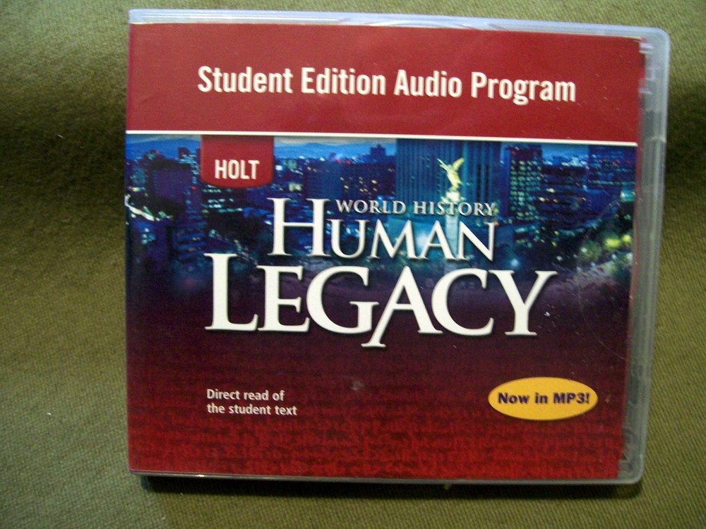 Holt World History Human Legacy Student Edition Audio Program (2 CD's)