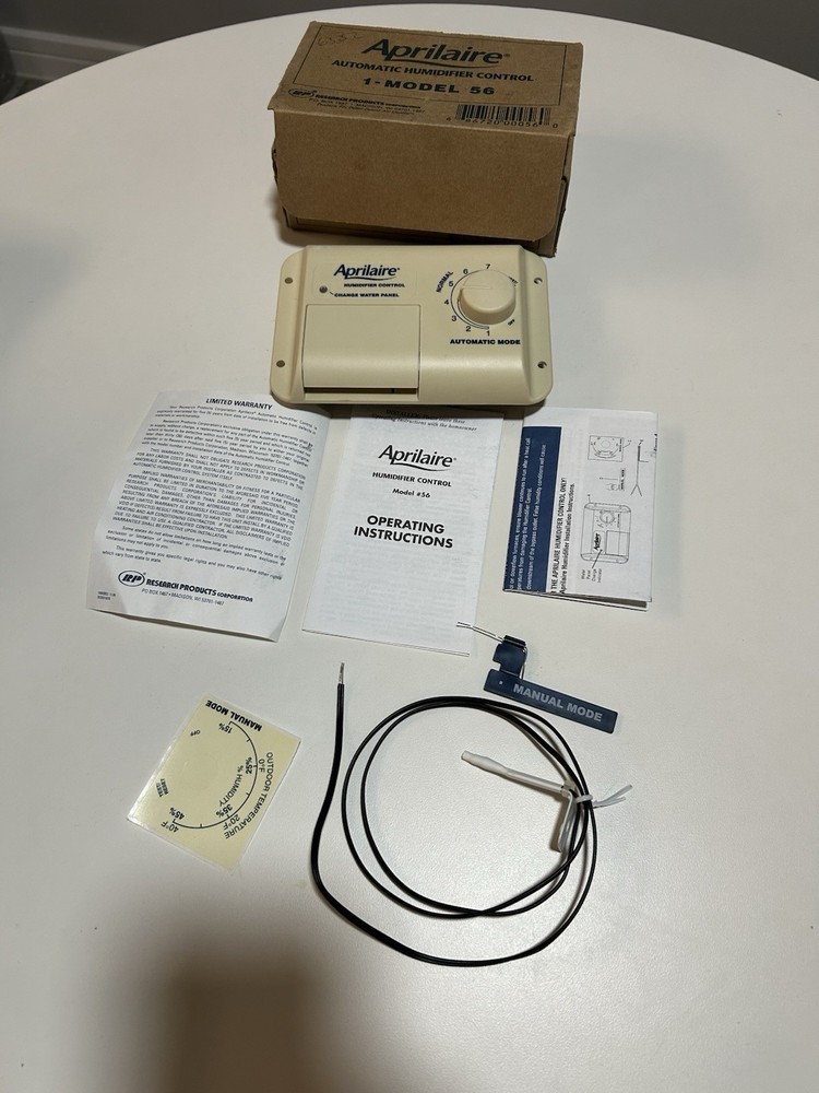 Aprilaire 56 Automatic Humidifier Control w Sensor Manual Mode Kit
