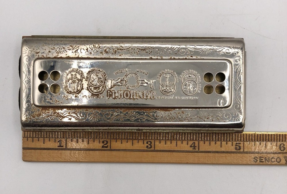 Vintage Hohner Echo Harp 54/64 Harmonica w/ Original Box /b
