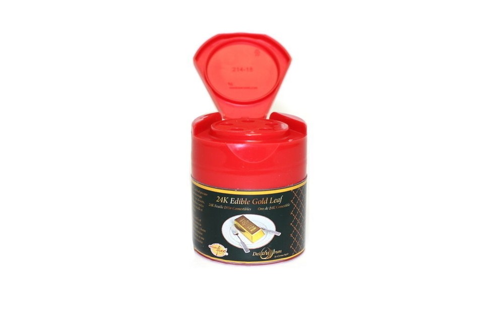 24K Edible Gold Leaf Powder, Shaker, 1g