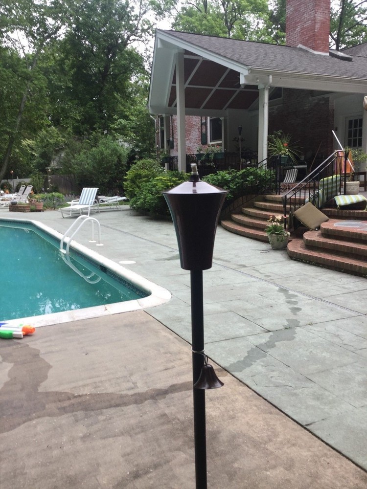 Rustic Cylinder Garden Torch
