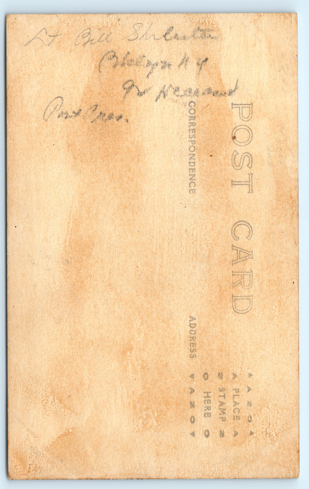 WWI Navy Officer With Ribbon Bar Real Photo Postcard RPPC