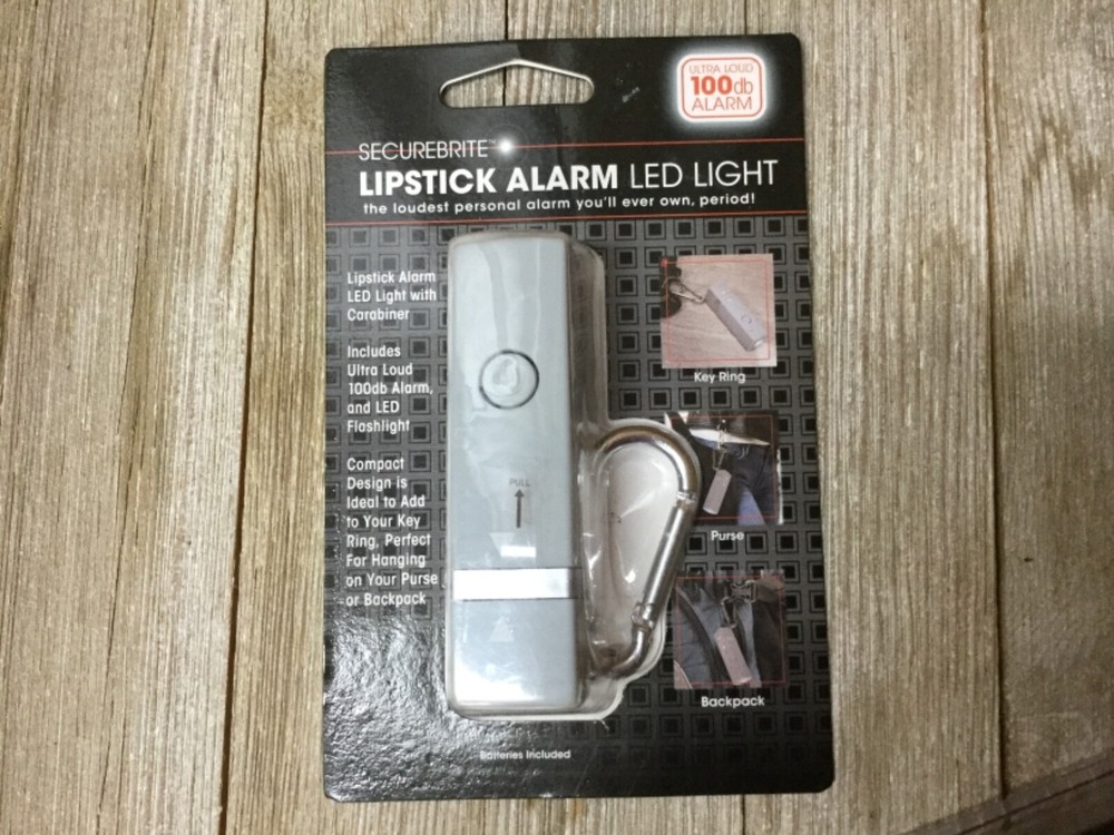Securebrite Lipstick Alarm and LED Flashlight