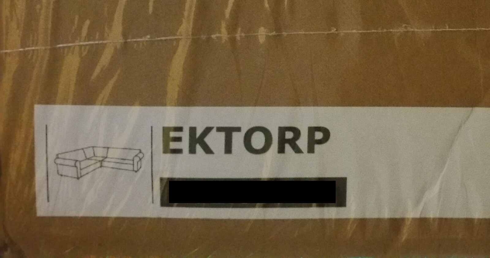 IKEA Ektorp SLIPCOVER Corner sofa 2+2 Cover VIDESLUND 4 Seat Sectional Cover