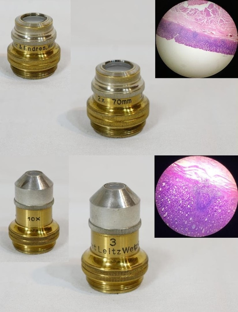 1923 Ernst Leitz AABM Research Microscope Binocular Monocular Apochromat Antique