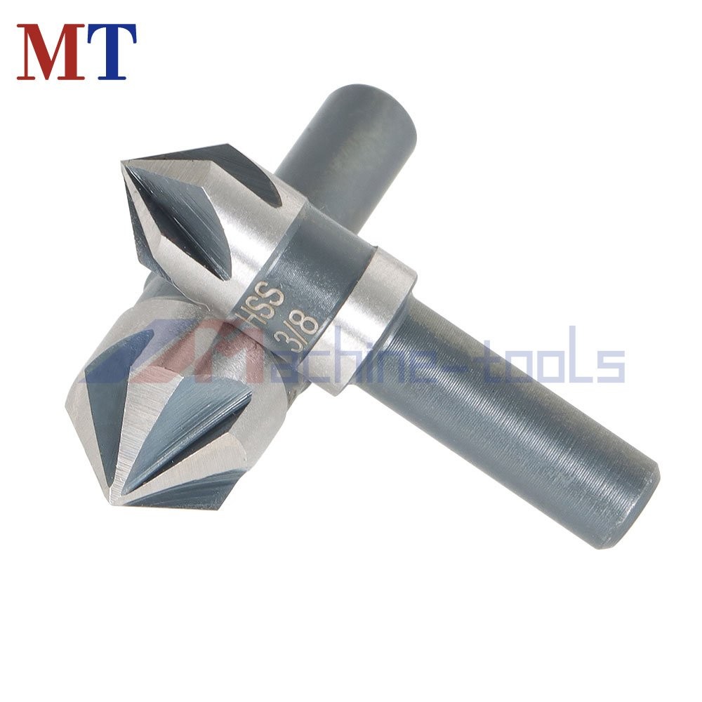 5 Pack Countersink Drill Bit Set For Metals Wood And Plastic High-Speed Steel