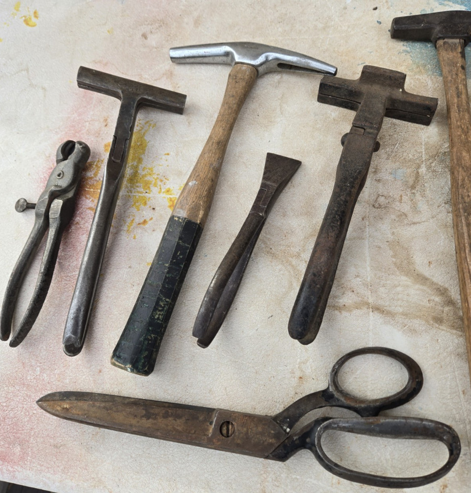 Large Vintage Upholstery Shears Scissors Stretcher's ect Tailors