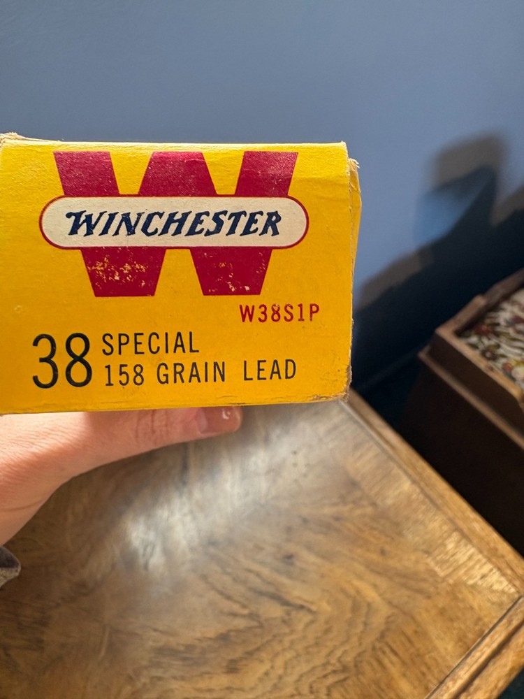Vintage Winchester .38 Ammo Box