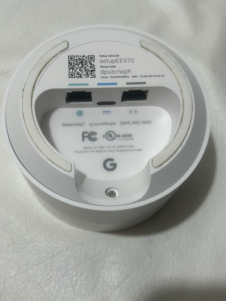 Google Nest WiFi (AC1304) Mesh Router - Wireless Tested & Working