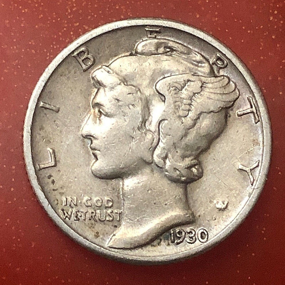 1930   ** MERCURY DIME ** 10C  Extra Fine