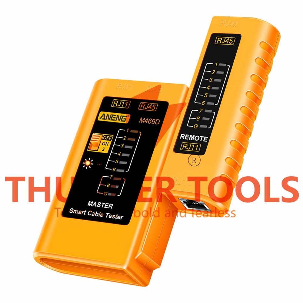 Thunder Tools ANENG M469D Network Cable Tester Pairing Instrument for RJ11