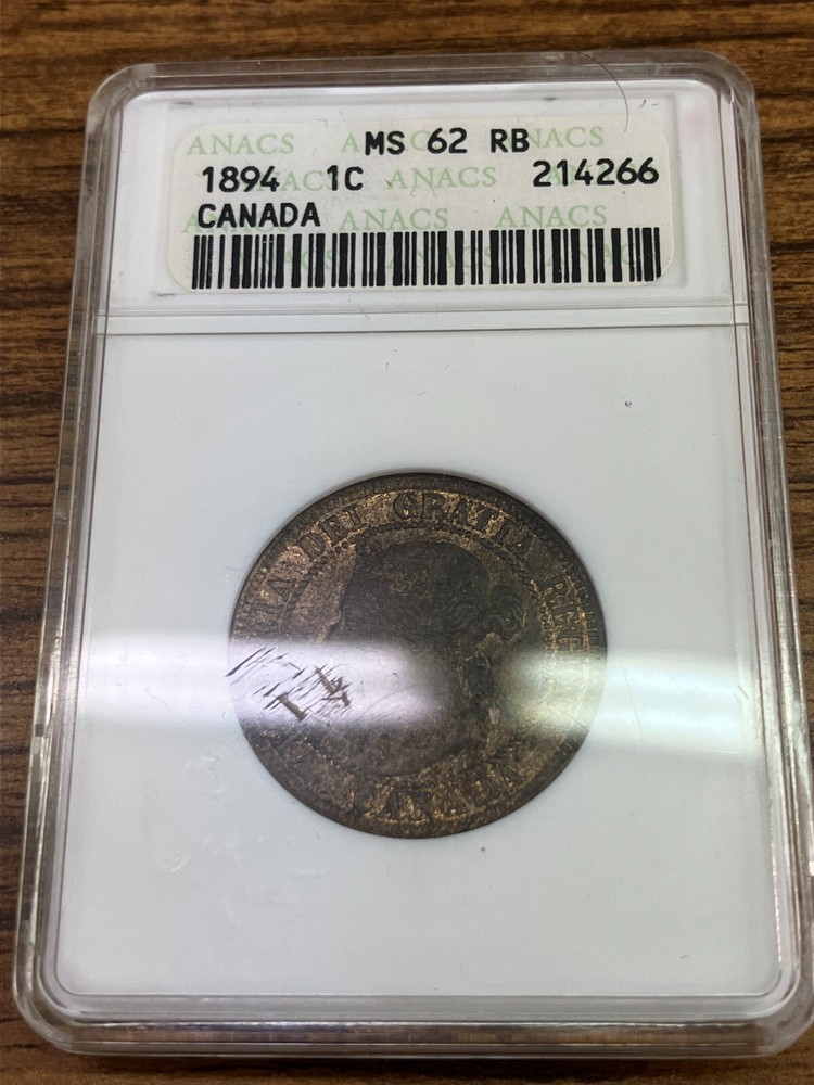 1894 CANADA Cent ANACS MS 62 RB