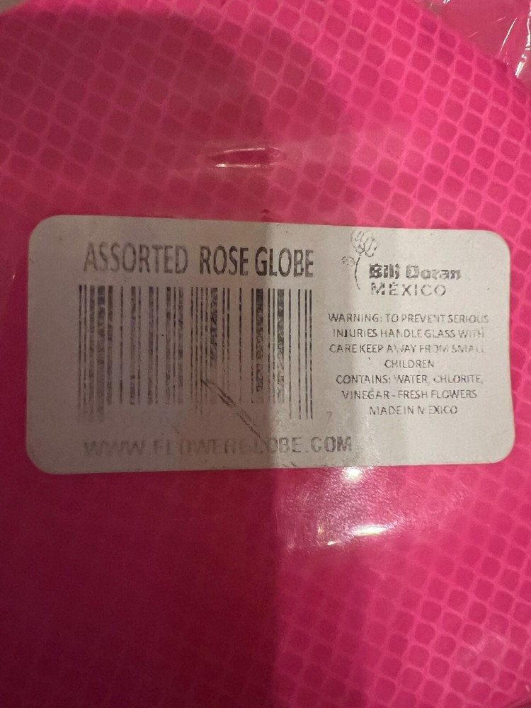 Assorted Rose Globe. Bill Doran. Mexico pink