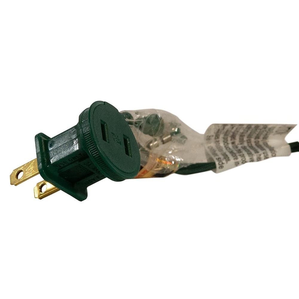 Kurt Adler 10-Light Diamond Star Light Set, Green/Clear