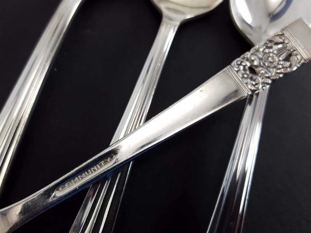 Oneida CORONATION 4 Teaspoons 6-1/8" Community Silverplate Flatware 1936