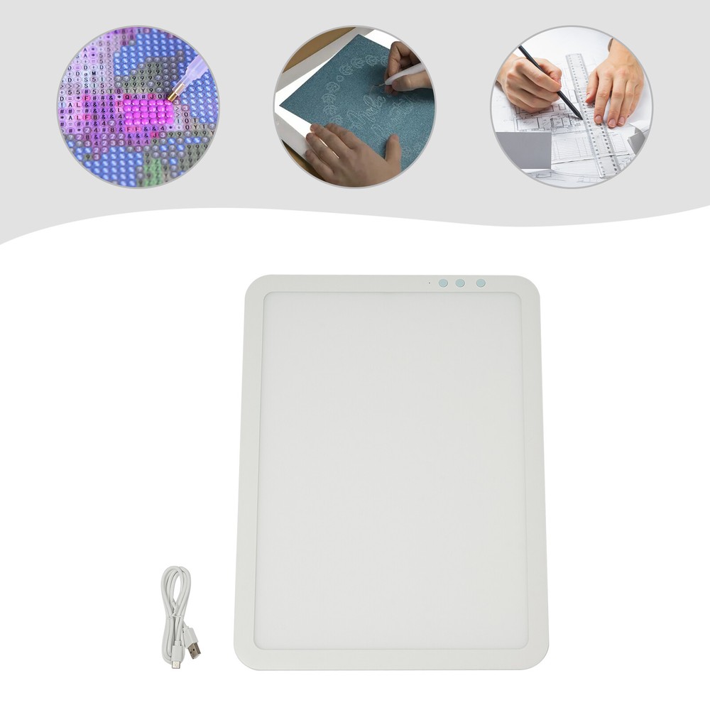 LED Bright Light Pad Portable Wireless Light Board adjustable brightness Green