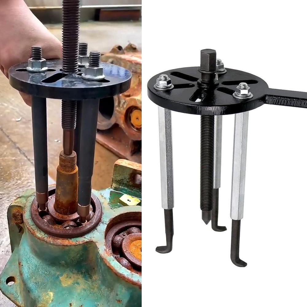 Three-jaw Puller Kit Inner Hole Removal Tool Bearing Disassembly with Box