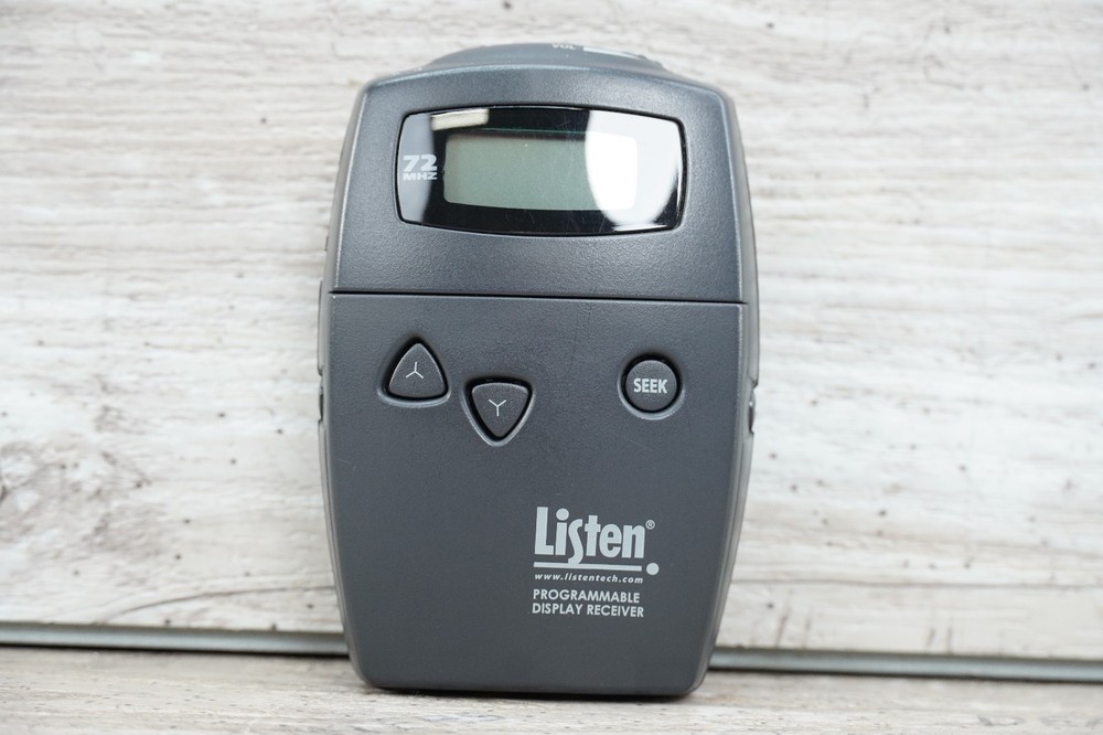 Listen Technologies LR-500-072 Programmable Display FM RF Receiver 72MHz