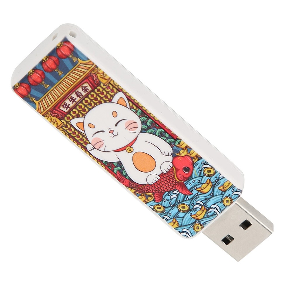 Cute Cat Pattern USB Flash Drive Portable Memory Stick For OS X9.x Use↑