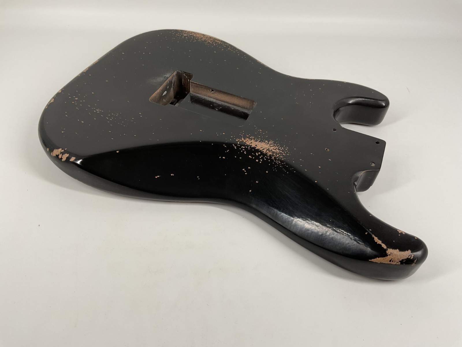 MJT Official Custom Vintage Aged Nitro Guitar Body Mark Jenny VTS Alder Black