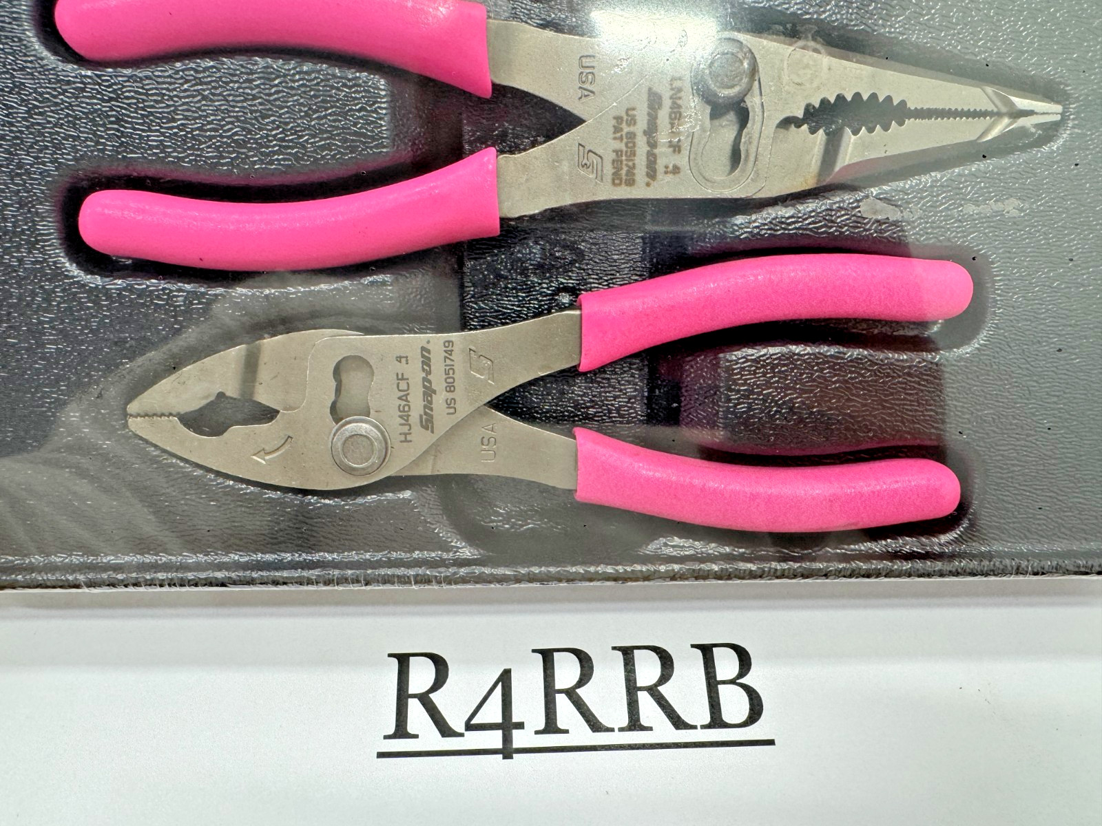 Snap-on Tools USA NEW 3pc Classic PINK Soft Grip Slip Joint Pliers Set PL346ACFP