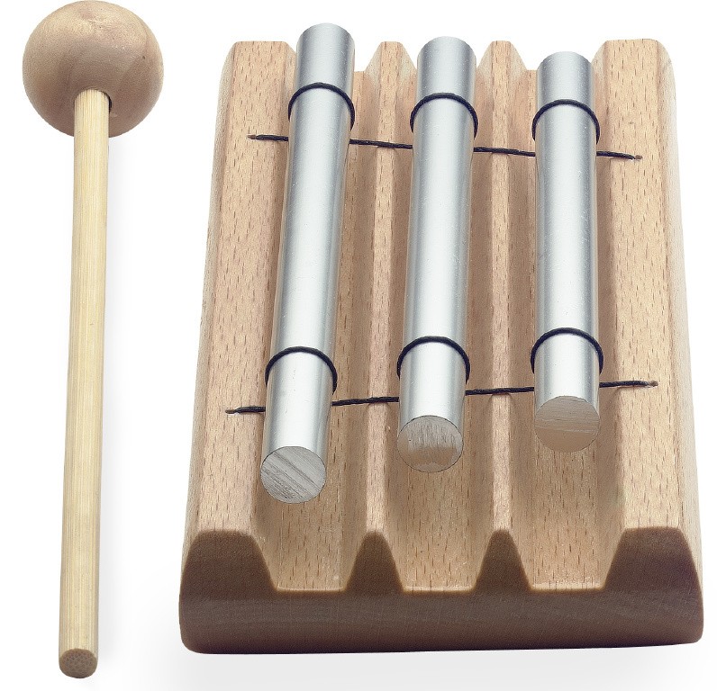 Table Xylophone, Tone Bars With 3 Tones (C - E - G)
