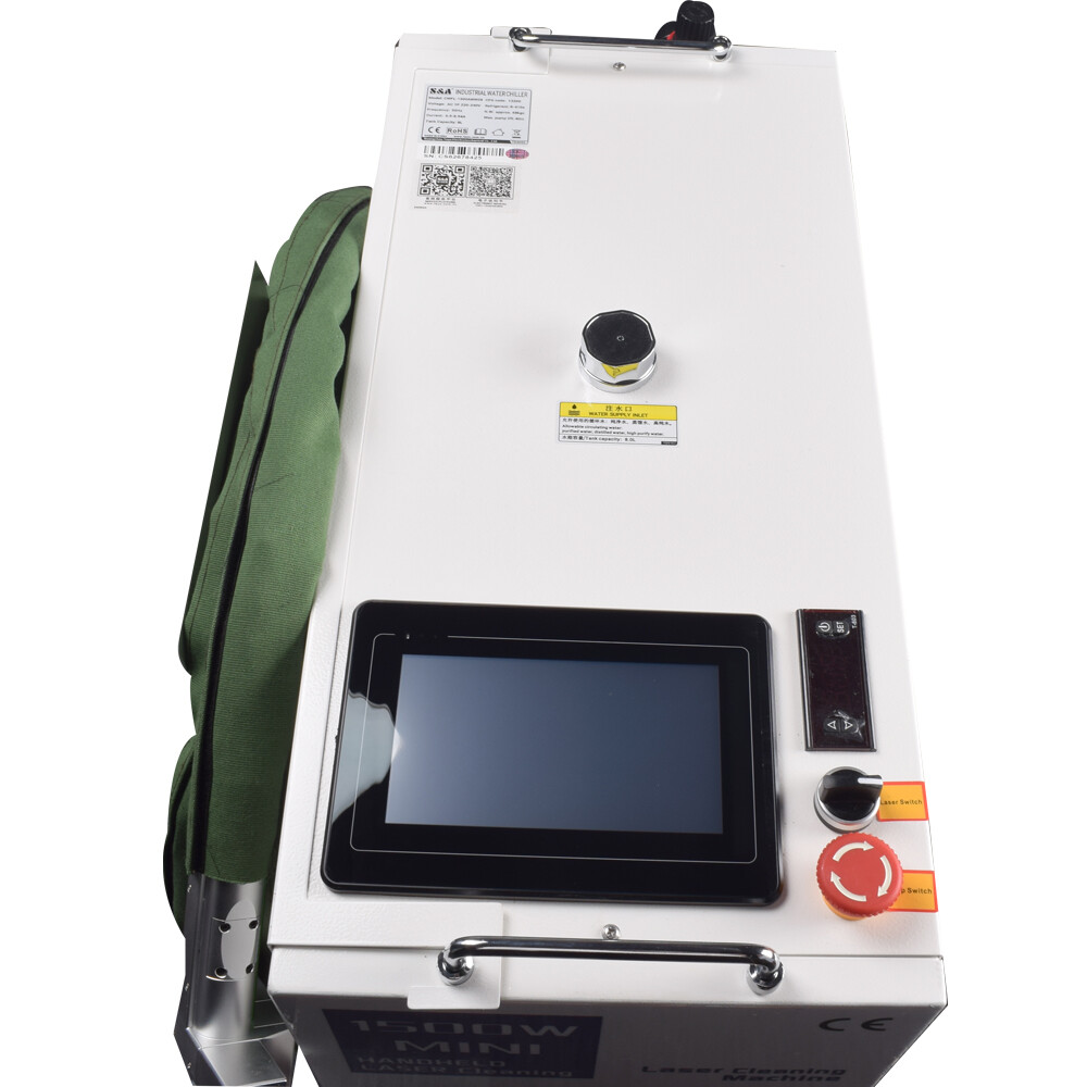 Handheld 1500W Fiber Laser Cleaning Machine Laser Remove Rust/Oil/Paint Cleaner