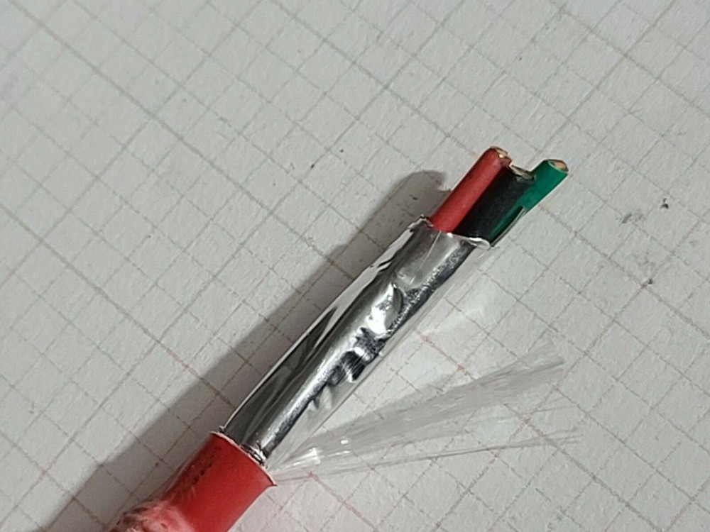 Honeywell Genesis 4609 14/4C Solid Shielded Plenum Fire Alarm Cable Red /50ft