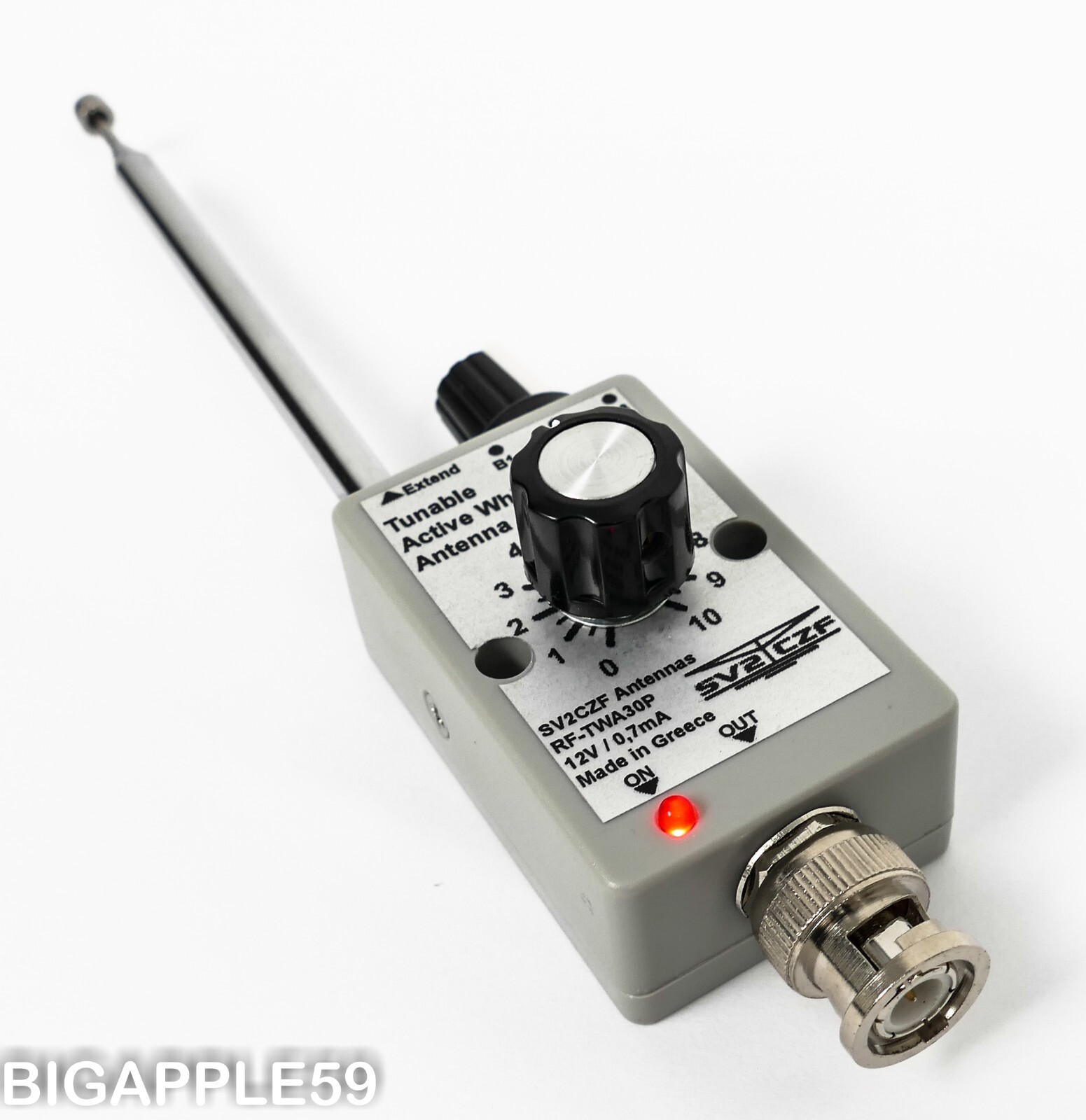 Active Whip Antenna 400 KHz - 30 MHz For Icom IC-R20 * AOR AR8200 *Alinco DJ-X11