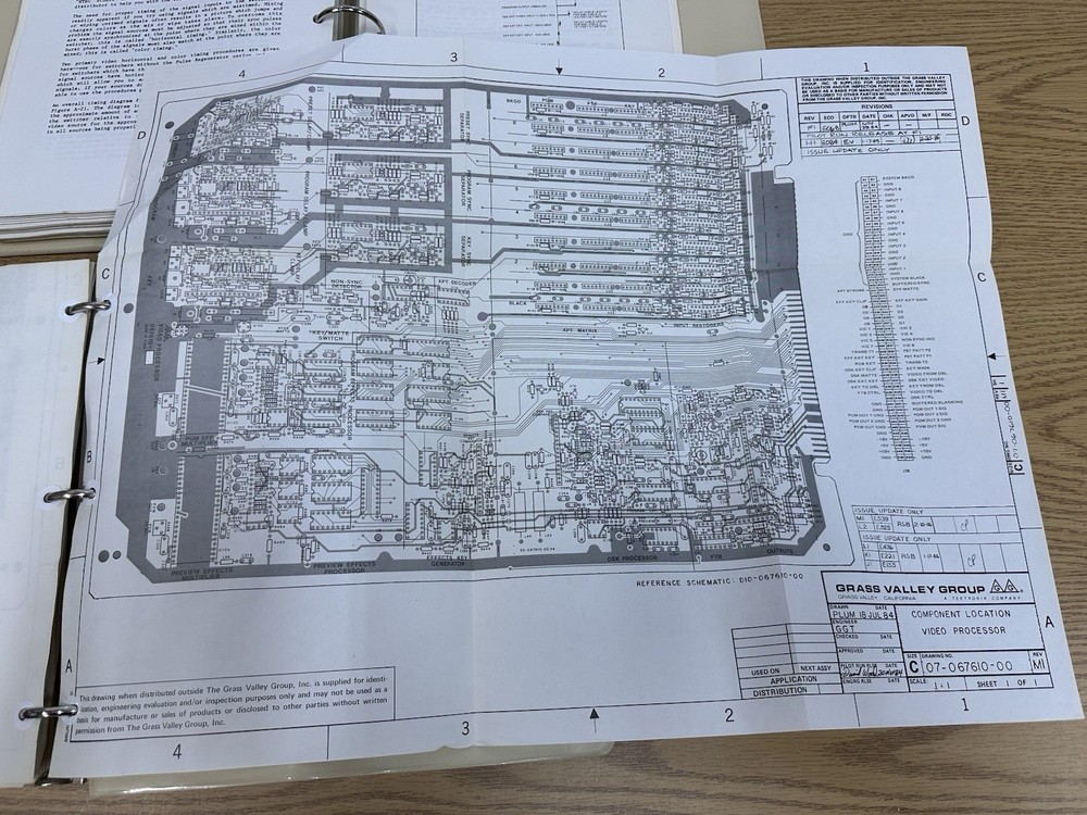 grass valley group model 100 video switcher Volume 1 & 2 System Manuals