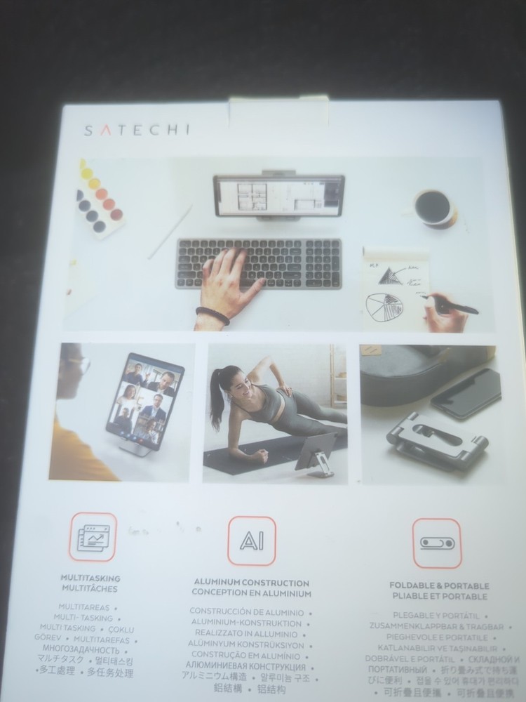 Satechi Foldable Aluminum Stand for Smartphone Or Tablet