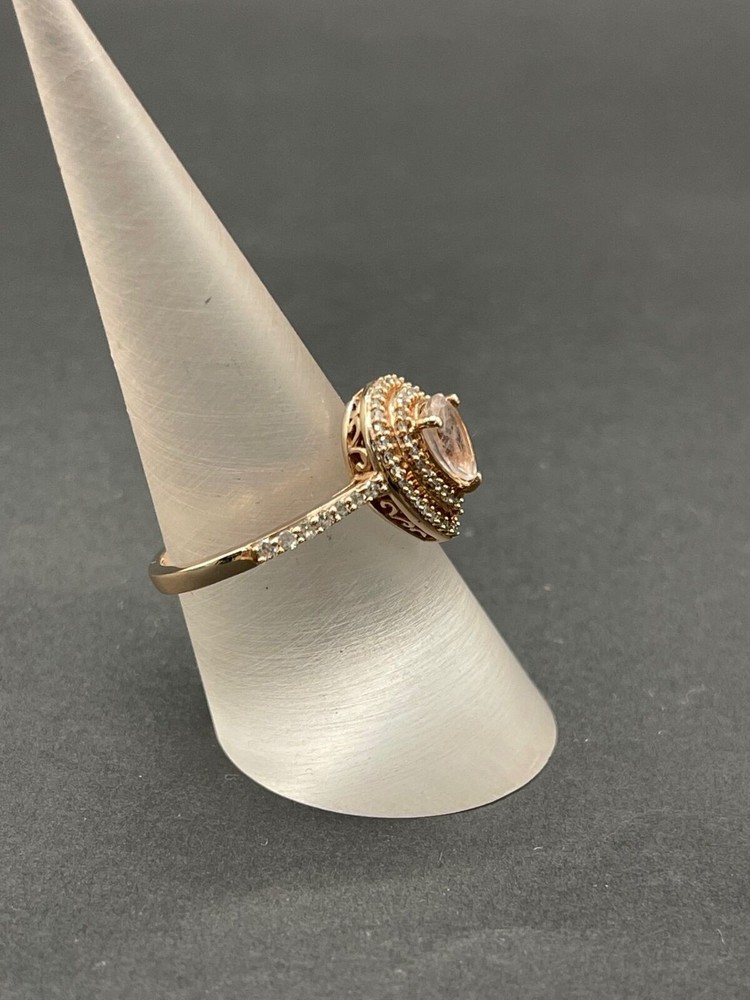 Ladies 9ct Rose Gold Pear Shape Ring