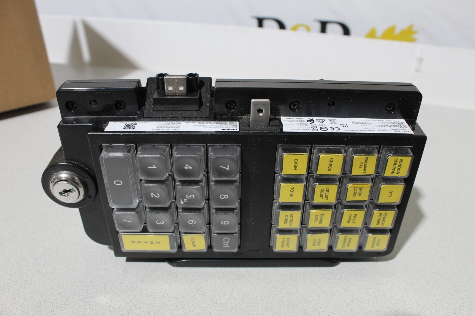 Toshiba TCx Display Keypad with MSR Keylock USB Connection