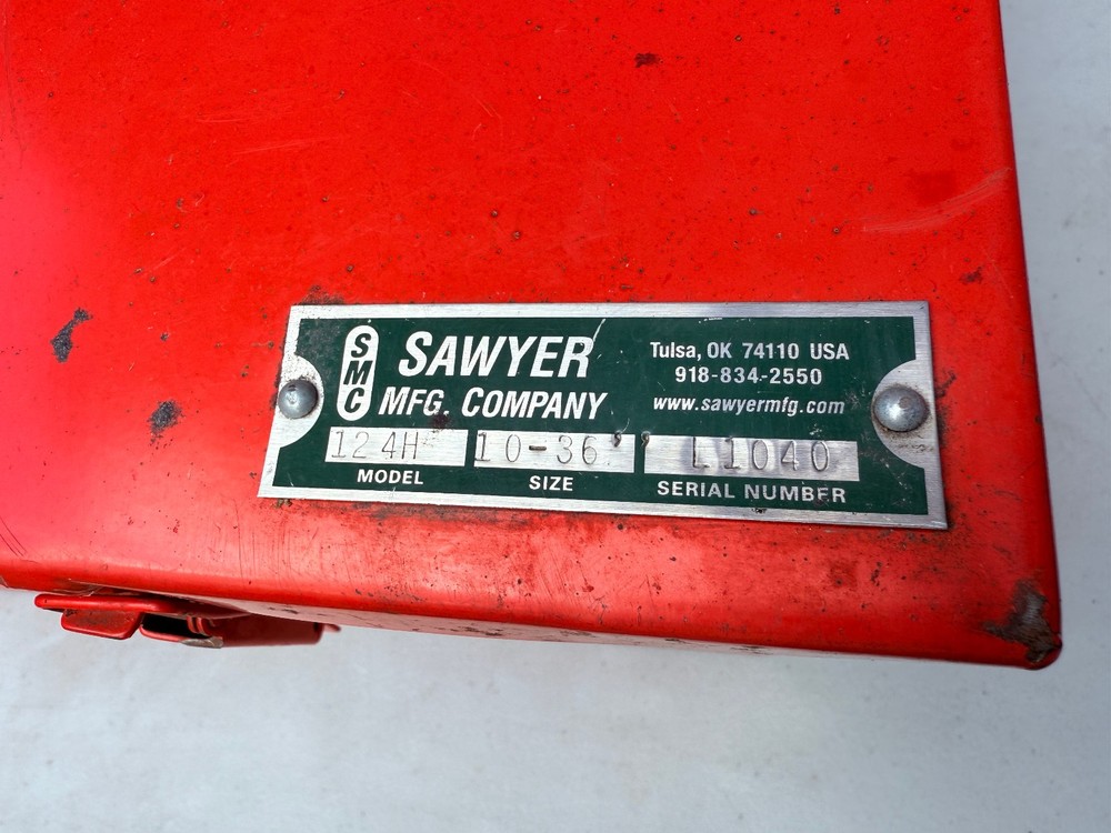 SAWYER 124H 10-36" DIAMETER PIPE CHAIN CLAMP WELDING FABRICATION ALIGNMENT TOOL