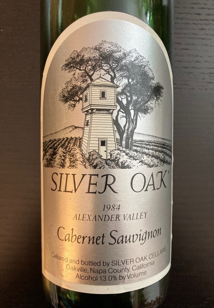 1984 SILVER OAK WINE BOTTLE - ALEXANDER VALLEY