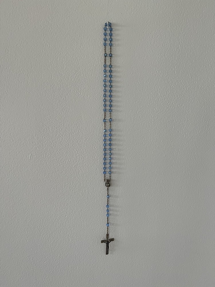 VTG Mid Century Beaded Rosary ITALY