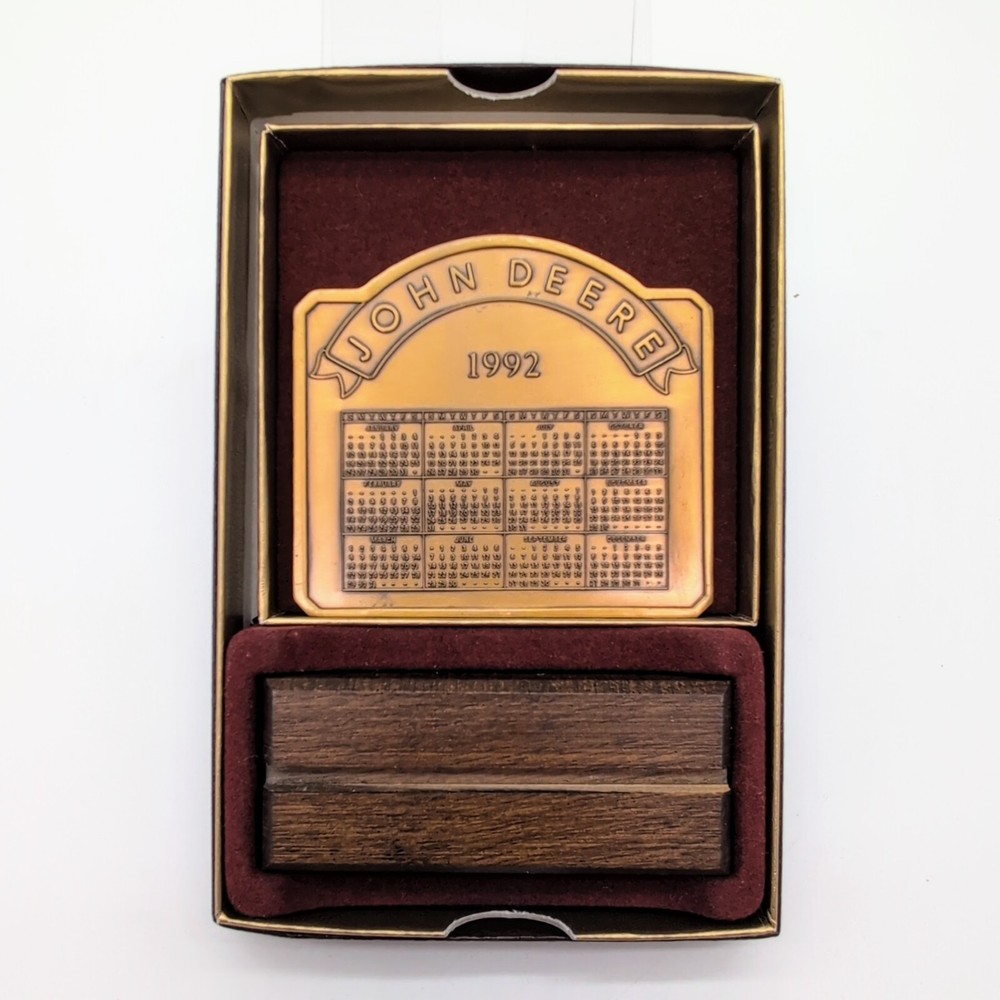 John Deere 1992 Calendar Medallion
