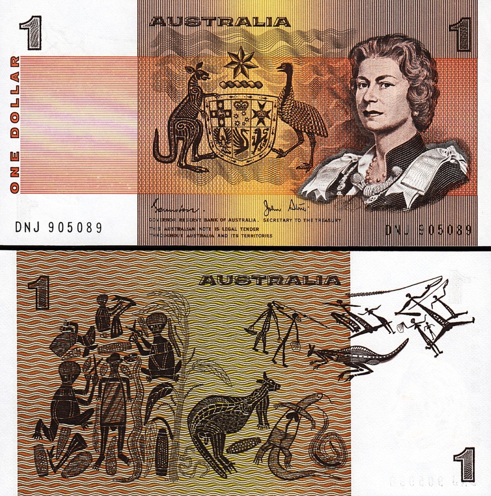 Australia 1 Dollars 1983, UNC, P-42d, Johnston & Stone