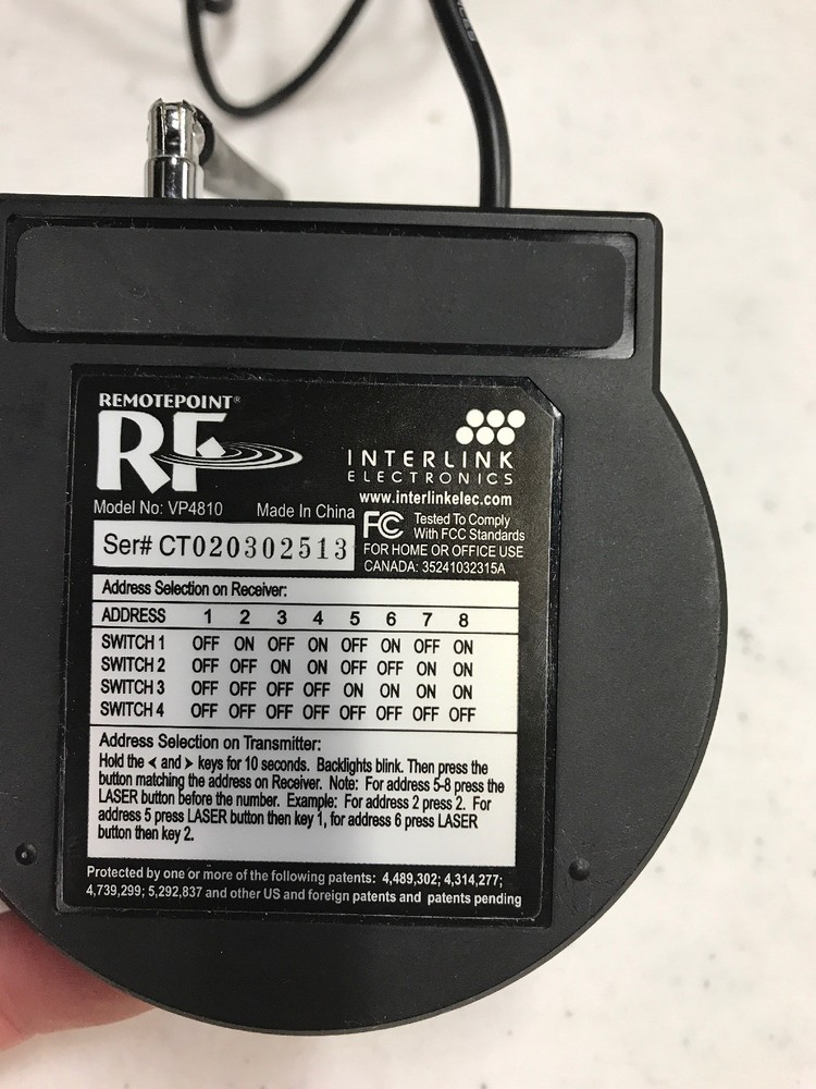 Interlink Electronics Remote Point VP4810 Receiver