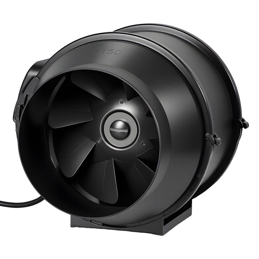 6" 180CFM Ventilation Fan Kit w/ Carbon Filter Inline Duct & Speed Dial