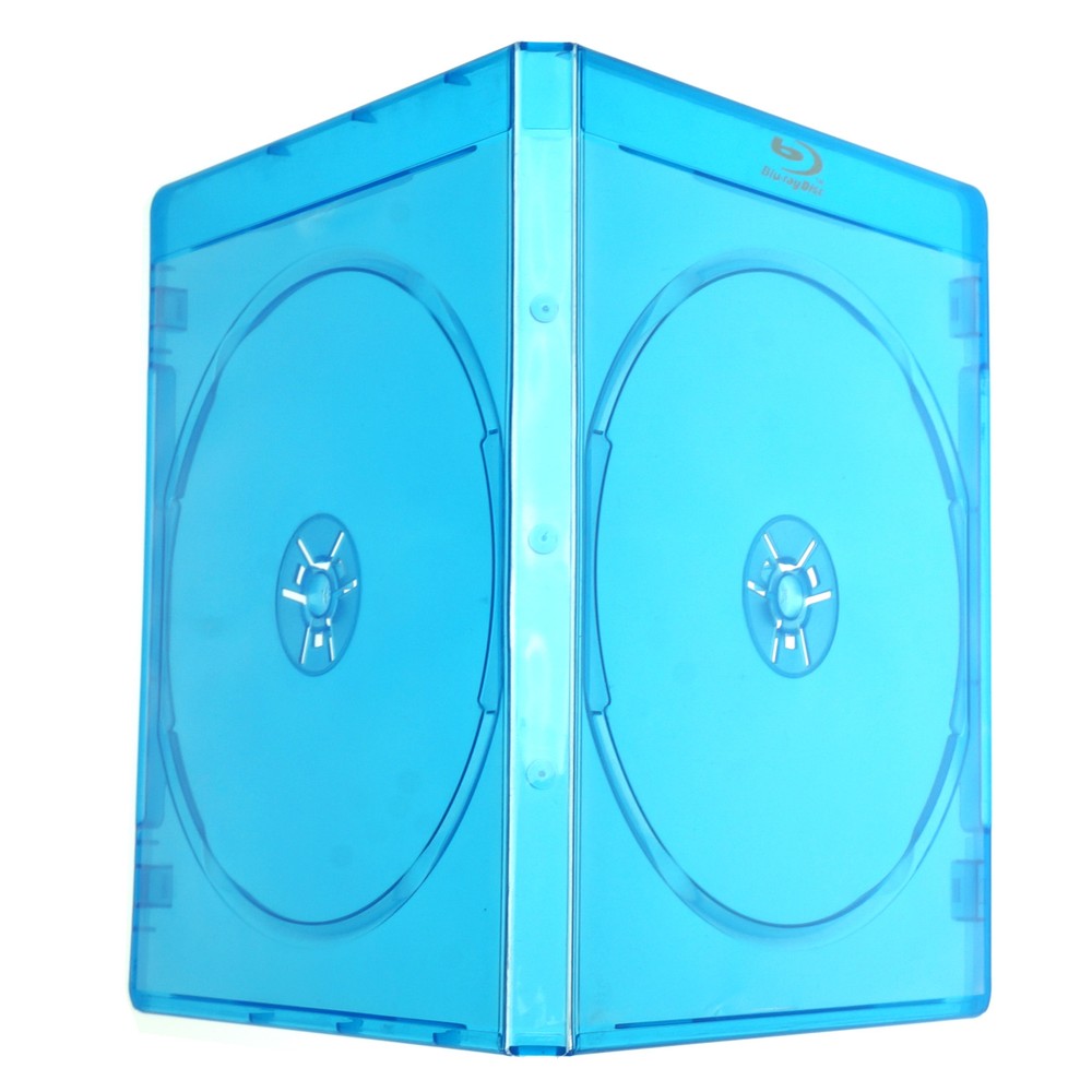 10 Pack 11mm DVD CD Empty Case Two Disc Storage Blu-ray Plastic Holder Sleeve