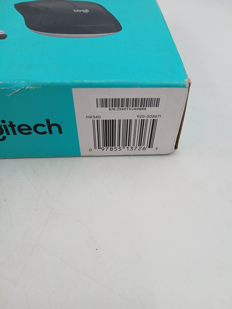 Logitech MK540 Advanced Wireless Keyboard Mouse Combo Black USB New Open Box