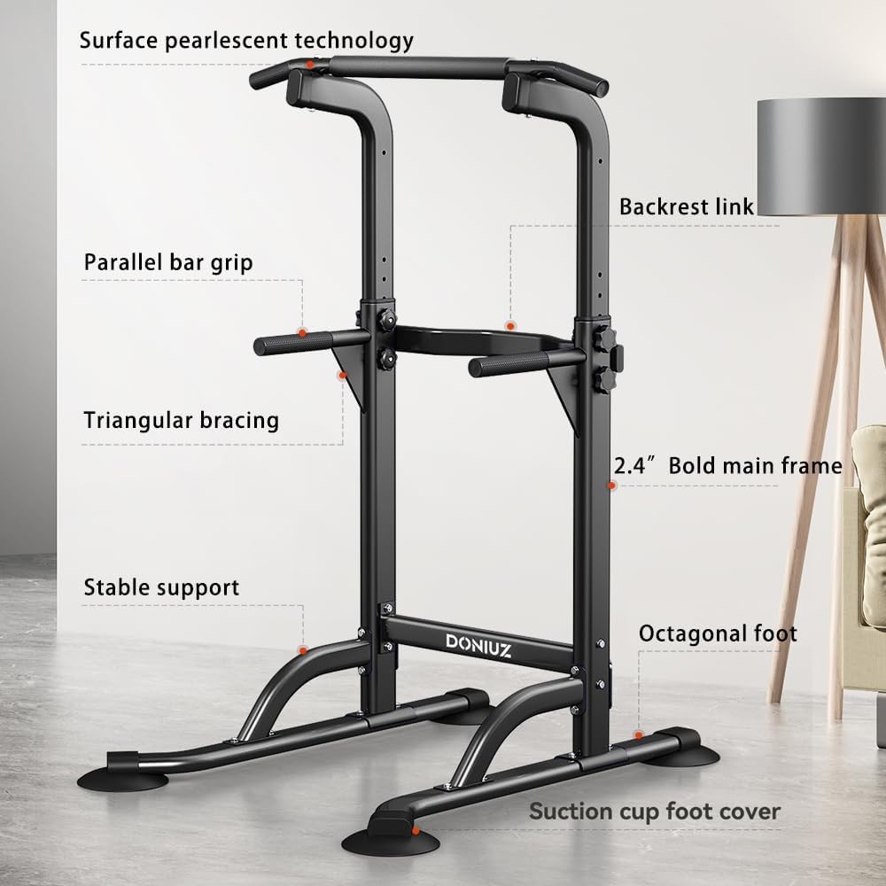 Multi-Function Home Gym Power Tower - Full Body Workout, 330 lbs Limit