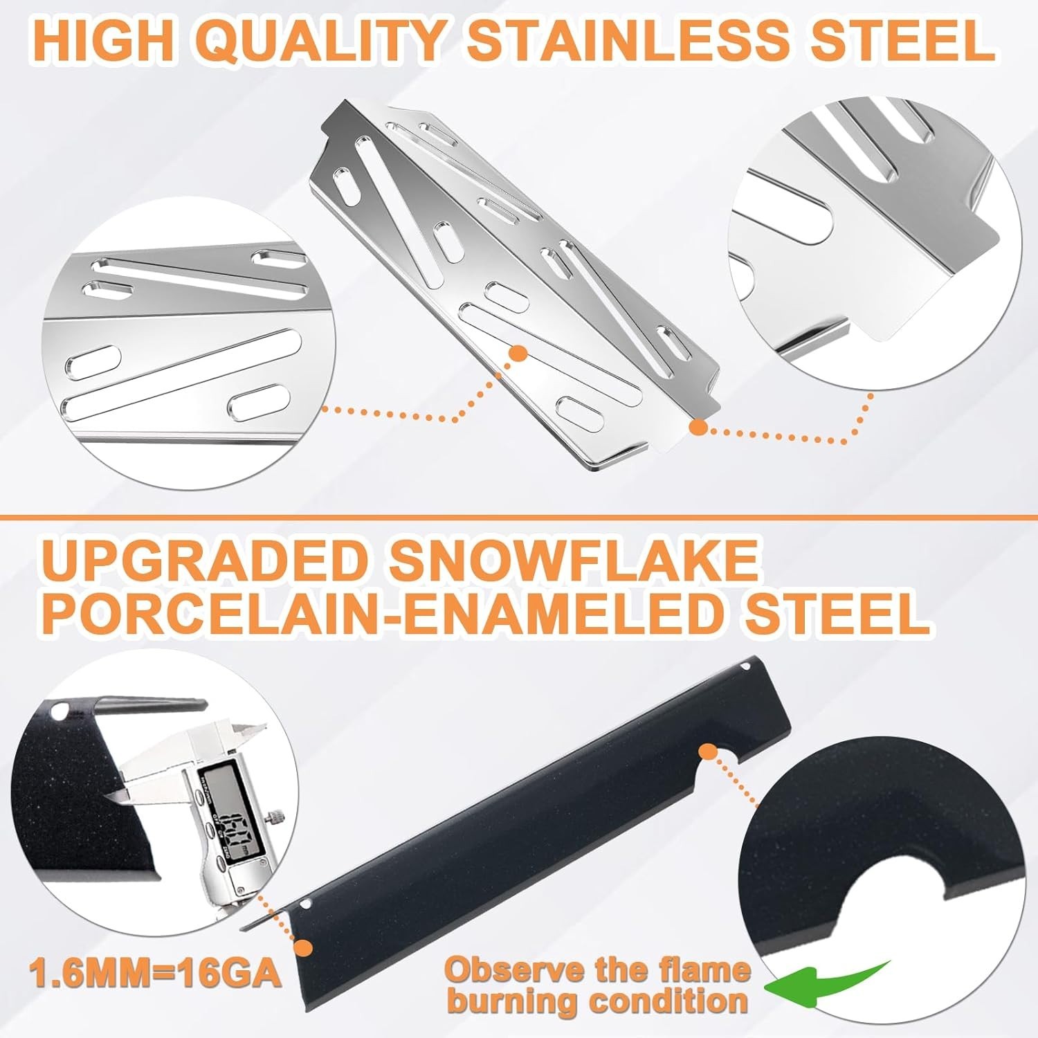 GS4 Genesis 2 Grill Parts for Weber 3 Burner GS4 Genesis II Replacement for G...