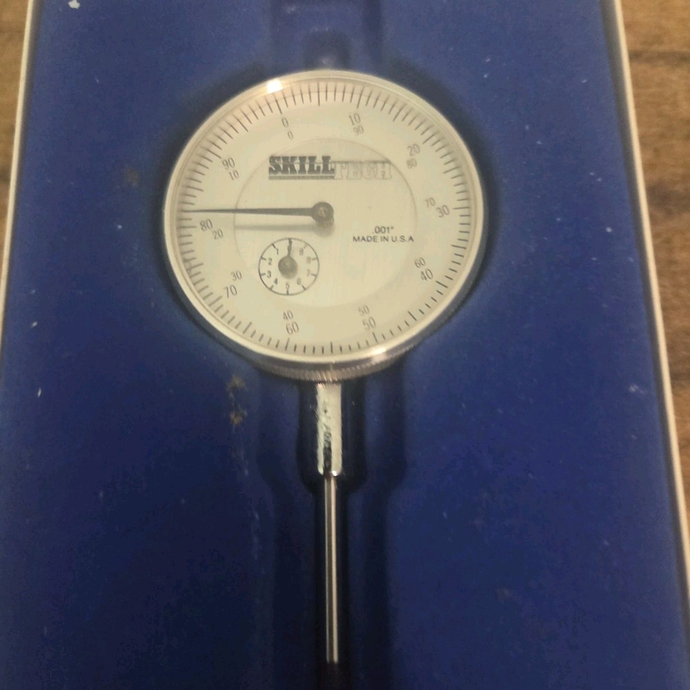 Skill Tech Dial Indicator Readout Gauge – 0–1" Range .001" Graduation USA