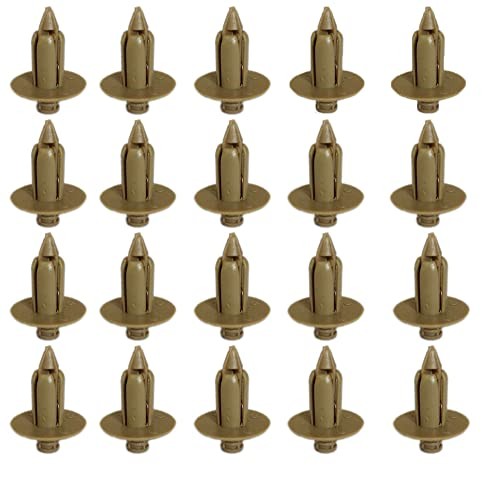 20PACK Compatible with Volvo Interior Door Panel mounting Beige Clip with Push