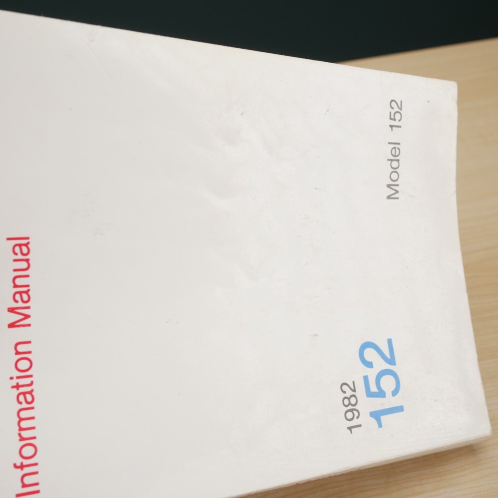 Cessna Pilot Information Manual 1982 Model 152 Checklist C-152 Plane